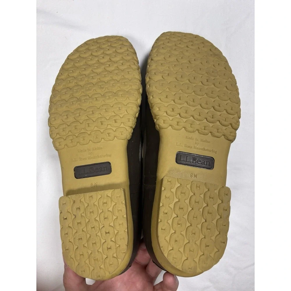 LL Bean Men's Size 9 M Rubber Mocs Bean Boots Low Duck Rain Shoes Made in USA